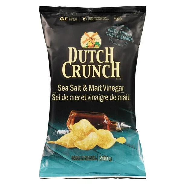 Old Dutch Dutch Crunch Sea Salt & Vinegar Kettle Chips 200g