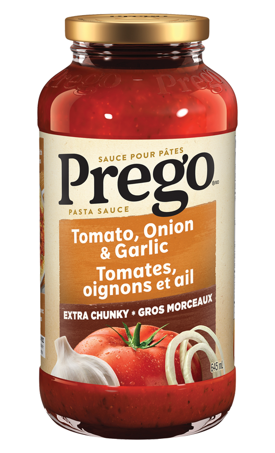 Prego Tomato Onion Garlic Pasta Sauce 645mL