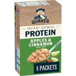 Quaker Instant Apple & Cinnamon Protein Oatmeal 6 packets 228g