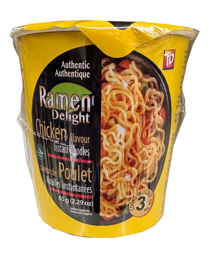 Ramen Delight Chili Instant Noodles Cup Chicken 65g