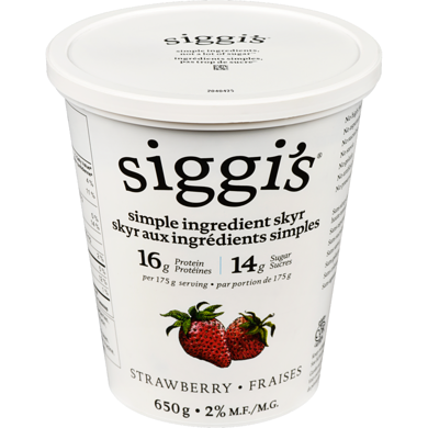 Siggi's Strawberry Yogurt 650g