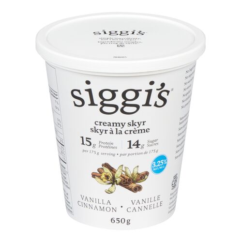 Siggi's Vanilla Cinnamon Yogurt 650g