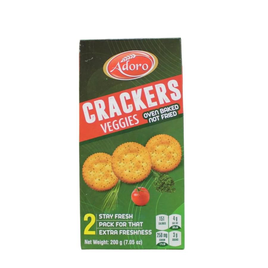 Adoro Oven Baked Veggie Crackers 200g