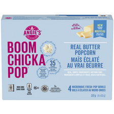 Image of Angies Boom Chicka Popcorn - Real Butter 4x93G