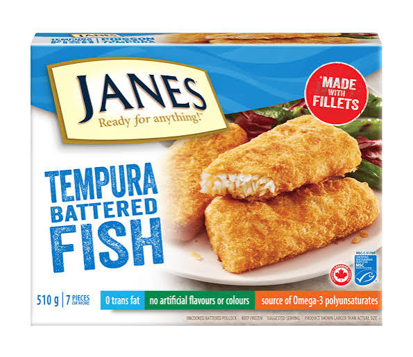 JANES FISH TEMPURA BATTERED 510G