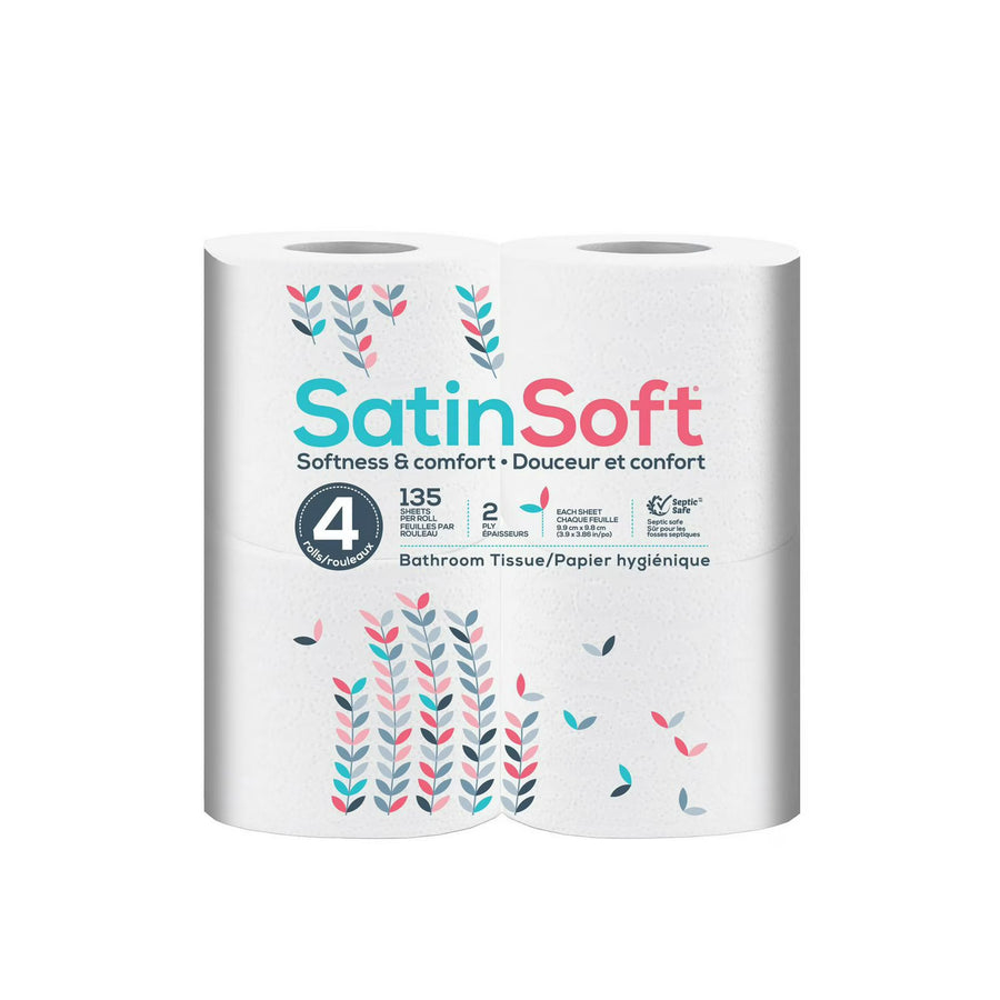 Satin Soft Bathroom Tissue - 4pk