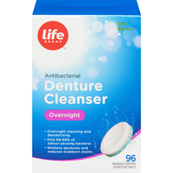 Image of Life Brand Denture Cleanser Overnight96pk