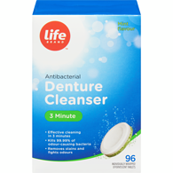 Life Brand Denture Cleanser 3 Minute96pk