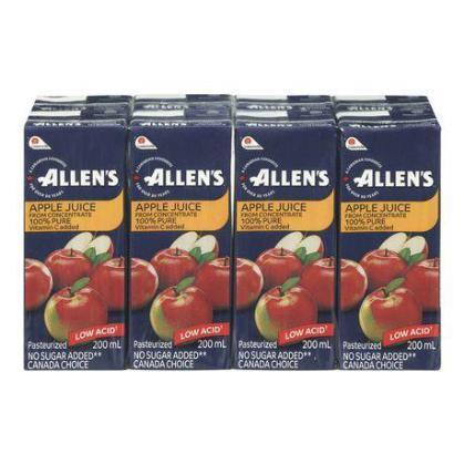 Allens Apple Juice 8X200Ml