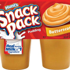 Image of Hunts Butterscotch Snack Pack 4Pack
