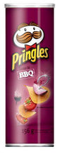 Image of Pringles Potato Chips, BBQ 156g