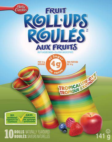 Fruit Roll Ups, Tropical Tie-Dye 141 G