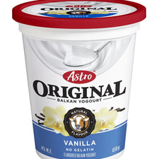 Image of Astro Balkan 4% Yogurt, French Vanilla 650g