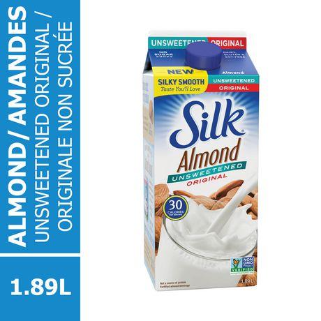 Silk True Almond Unsweetened 1.89 Lt