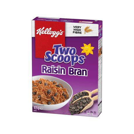 Kellogg's Two Scoops Raisin Bran Cereal 425g
