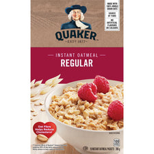 Image of Quaker Instant Oatmeal, Regular 350g