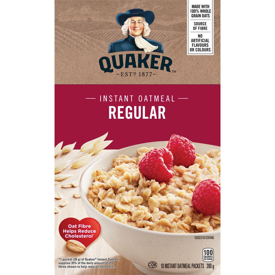 Quaker Instant Oatmeal, Regular 350g