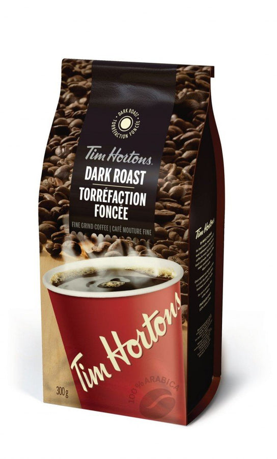 Tim Hortons Dark Roast Fine Ground Coffee 300g