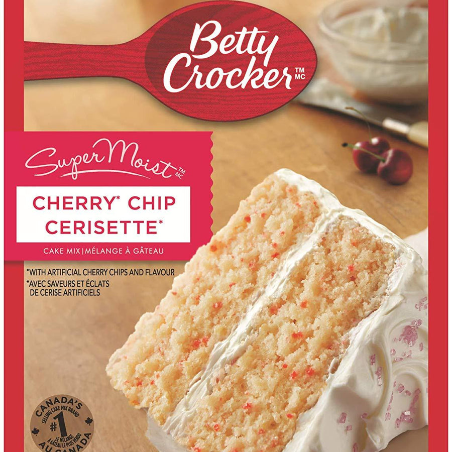Betty Crocker Supermoist Cake Mix, Cherry Chip 432g