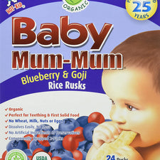 Image of Mum Mum Organic Rice Biscuit Blueberry Goji 50g