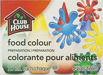 Club House Food Colours Original 4 Vials28 Ml