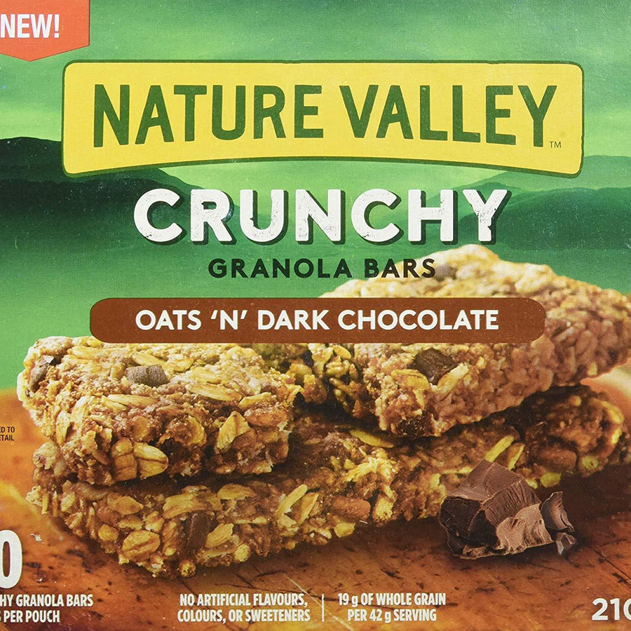 Nature Valley Crunchy Granola Bar, Oats And Dark Chocolate 210g