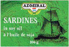 Image of Admiral Sardines in Oil 106g
