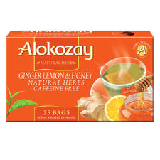 Image of Alokozay Ginger Lemon Honey Tea Bag 25 CT