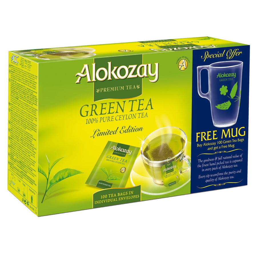 Alokozay Green Tea with Mug 100 CT