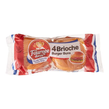 Brioche Burger Buns 4 Pack 200g
