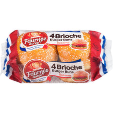 Image of Brioche Sesame Burger Buns 4 Pack 200g