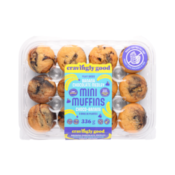 Cravingly Good Banana Chocolate Medley Mini Muffins 12 Pack