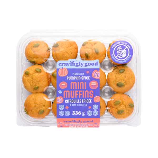 Cravingly Good Spiced Pumpkin Mini Muffins 12 Pack