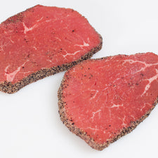 Image of Eye Of Round Marinating Steak With Pepper