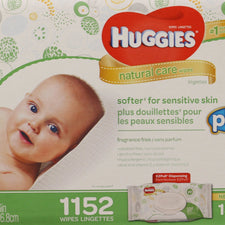 Image of Huggies Natural Care Baby Wipes 18x64 Wipes