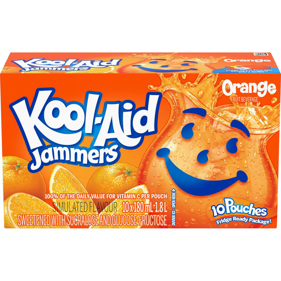 Kool Aid Jammers Orange 10 x 180 mL