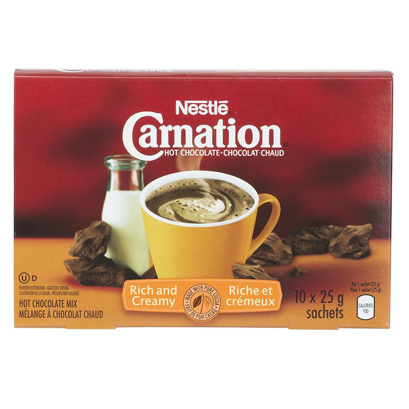 Carnation Hot Chocolate, Rich & Creamy10x25g