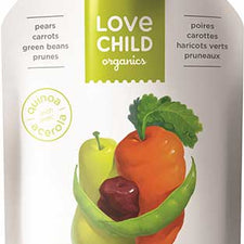 Image of Love Child, Organic Pears, Carrots, Green Beans & Prunes 128mL