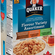 Image of Quaker Instant Oatmeal, Flavour Variety 8pk