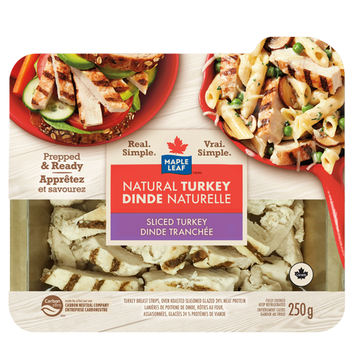 Maple Leaf Natural Selections Sliced Turkey 250g