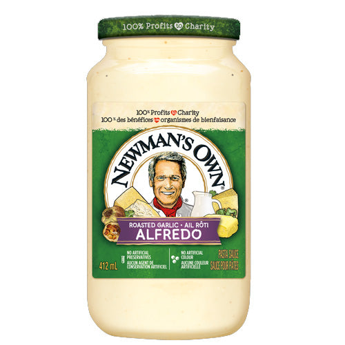Newman's Own Pasta Sauce Garlic Alfredo 410mL