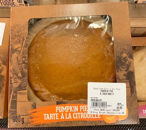 Pumpkin Pie 8 Inch 600 G