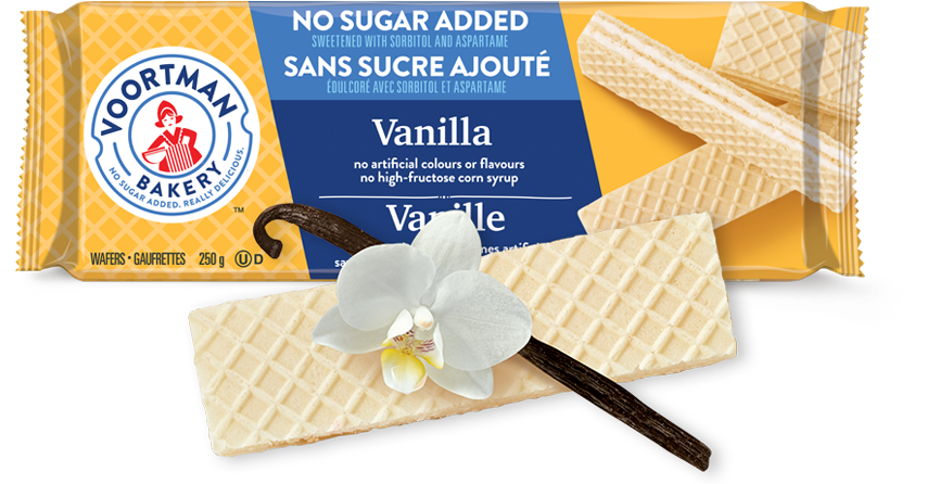 Voortman No Sugar Added Vanilla Wafers 250g