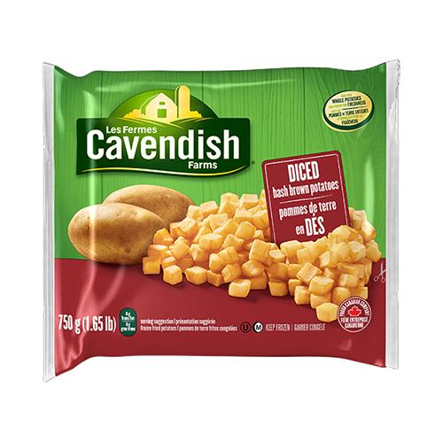 Cavendish Diced Hash Brown Potatoes 750G
