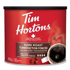 Image of Tim Hortons Dark Roast Fine Grind Coffee 875 G