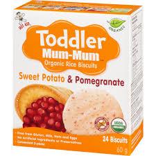 Mum Mum Organic Rice Biscuit Sweet Potato Pomegranate 50g