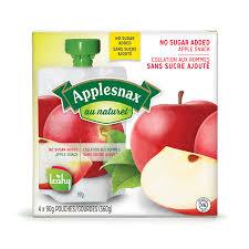 Image of Applesnax Apple Unsweetened Pouches 4 X 90G