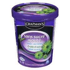 Image of Chapmans Maple Walnut Ice Cream, No Sugar Added 1L