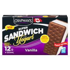 Image of Chapmans Vanilla Yogurt Sandwich 12 PK