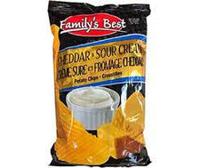 Image of Family's Best Cheddar & Sour Cream Chips 130g